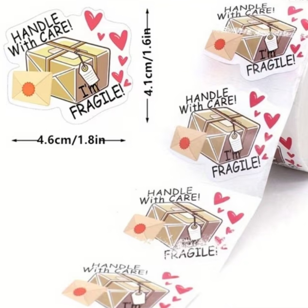 New Handle with Care Fragile Sticker Roll 20ct (bundle only purchase)